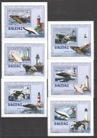 B1383 2007 Mozambique Marine Life Whales Lighthouses Fauna 6 Lux Bl Mnh  - Marine Life