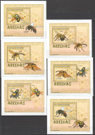 B1392 2007 Mozambique Fauna Insects Bees Abelhas 6 Lux Bl Mnh - Abeilles