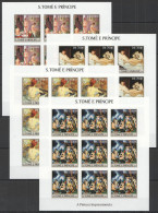 B1403 Imperf 2004 S.Tome & Principe Erotic Art Impressionism 9Set Mnh - Autres & Non Classés