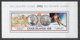 B1410 1992 Cook Islands Olympic Games Barcelona Albertville 1Bl Mnh - Otros & Sin Clasificación