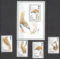 B1430 Gambia Wwf Fauna Wild Animals Pangolins #1550-53 Set+Bl Mnh - Other & Unclassified