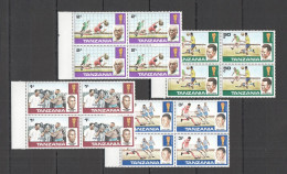 B1438 1978 Tanzania Football World Cup History African Legends 95-98 4Set Mnh - Autres & Non Classés