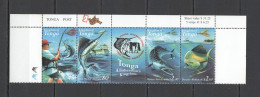 B1441 2001 Tonga Fauna Fish Marine Life Fishing #1600-3 Michel 8,5 Euro Set Mnh - Marine Life
