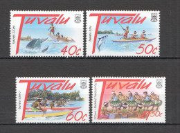 B1450 1997 Tuvalu Fish & Marine Life Culture Tourism #784-87 Set Mnh - Marine Life