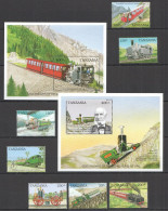 B1455 1991 Tanzania Transport Steam Trains Railways Mnh - Trains