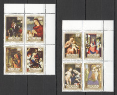 B1483 Aitutaki Art Paintings Christmas 1994 2Set Mnh - Sonstige & Ohne Zuordnung