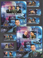 B1490 2013 Soviet Space Exploration Gagarin Komarov De Gaulle 2Bl+1Set Mnh - Altri & Non Classificati