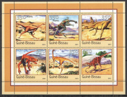 B1506 2001 Guinea-Bissau Fauna Prehistoric Animals Dinosaurs Kb Mnh - Prehistorics