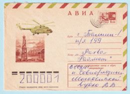 USSR 1975.1007. Helicopter "Mi-8". Prestamped Cover, Used - 1970-79