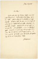 Julius Weizsäcker (1828-1889) Dt. Historiker Autograph Göttingen 1878 - Inventores Y Científicos