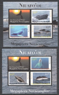 Ft084 2012 Niuafo'Ou Whales Marine Life Fauna #435-40 Bl41-42 Michel 16 Euro Mnh - Maritiem Leven