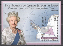 Ft094 2012 British Antarctic Territory Naming Queen Elizabeth Ii Land Bl24 Mnh - Altri & Non Classificati