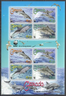 Ft111 2007 Grenada Wwf Marine Life Dolphins Birds #5925-8 1Kb Mnh - Maritiem Leven