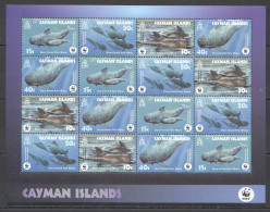 Ft115 2003 Cayman Islands Wwf Short-Finned Pilot Whale Fauna #970-73 1Sh Mnh - Maritiem Leven