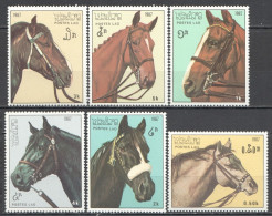 Wb310 1987 Laos Fauna Farm Animals Horses Mnh - Cavalli