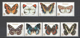 Wb316 1978 Rwanda Butterflies Fauna Insects Set Mnh - Mariposas