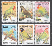 Wb317 1999 Afghanistan Afghan Post Parrots Fauna Birds 1Set Mnh - Sonstige & Ohne Zuordnung