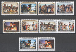 Wb334 1976 Rwanda Art Usa Revolution Overprint Independance Day Mnh - Militaria