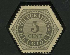 België TG8 * - Cijfer Op Gelijnde Achtergrond - MH - Timbres Télégraphes [TG]