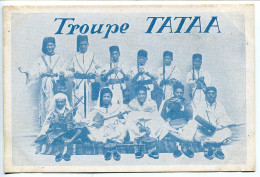 CPA Tarjeta Postal Non écrite * Troupe TATAA * Groupe Musiciens Afrique Du Nord Maghreb ? - Sänger Und Musikanten