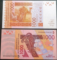 Mali 1000 Francs, 2019 West African Walt, P-415 DS - West-Afrikaanse Staten