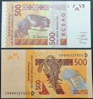 Mali 500 Franks, 2019 West African Walt., P-419 DH - West-Afrikaanse Staten