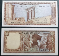 Lebanon 1 Livre, 1980 P-61C - Líbano