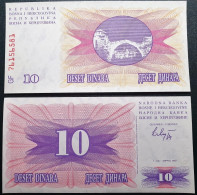 Bosnia And Herzegovina 10 Dinars, 1992 P-10A - Bosnia Y Herzegovina