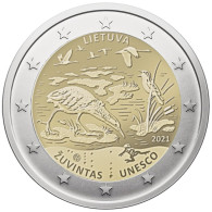 Lithuania 2 Euro, 2021 Žuvintas Biosphere Reserve - Lituanie