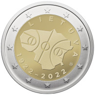 Lithuania 2 Euro, 2022 For Lithuanian Basketball 100 UC113 - Litauen