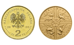 Poland 2 Zlotys, 2000 Great Jubilee 2000 Y376 - Pologne