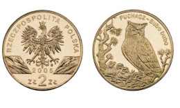 Poland 2 Zlotys, 2005 Great Egret Y520 - Poland