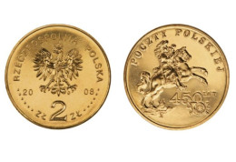 Poland 2 Zlotys, 2008 450 Years For Polish Post Y656 - Pologne