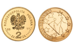 Poland 2 Zlotys, 2011 Society Of The Blind 100 Y795 - Poland