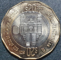 Mexico 20 Pesos, 2021 Tenochtitlan Collapse 500 UC105 - Messico