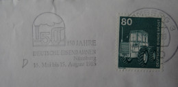 8500 Nürnberg - 150 Jahre Eisenbahn - Werbestempel 1985 - Maschinenstempel (EMA)