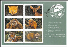 Angola - 1999 - Mammals - Yv 1247/52 - Sonstige & Ohne Zuordnung