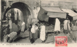 TUNISIE - Bizerte - Vue Sur Le Marché - Place De France - L L - Animé - Carte Postale Ancienne - Túnez