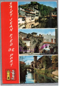 SAINT JEAN PIED DE PORT 64 - Vieilles Maison Sur La Nive Et Pont D'Espagne Porte Du Marché Eglise - Saint Jean Pied De Port