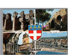 FREJUS 83 - Arenes Romaines Aqueduc Romain Le Cloitre Le Casino Plage Port  - Frejus