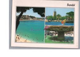 BANDOL 83 - La Plage De Renecros Ile De Bendor Fontaine Sur Le Port  - Bandol