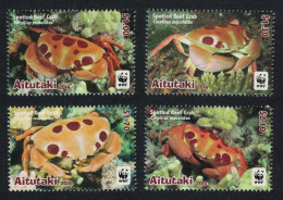 Aitutaki - 2014 - Spotted Reef Crab - Yv 683/86 - Schaaldieren