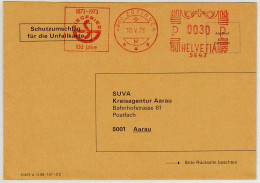 Schweiz 1973, Brief Freistempel / EMA / Meterstamp Siegfried Zofingen - Aarau, Pharma - Affranchissements Mécaniques