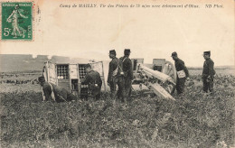 MILITARIA - Camp De Mailly - Tir Des Pièces De 75m/m Avec éclatement D'Obus - N D Phot - Carte Postale Ancienne - Materiale