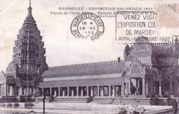 13 - MARSEILLE   -   Exposition Coloniale - Palais De L'Indo-Chine - Temple D'Angkor Vat Et Le Lac - Colonial Exhibitions 1906 - 1922