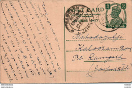 India Postal Stationery George VI 9p To Ramgarh - Postcards