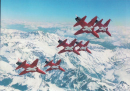 Armée Suisse, Patrouille Suisse Survolant Les Alpes, Avion F 5E Tiger (933) 10x15 - 1946-....: Ere Moderne