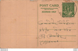 India Postal Stationery 9p To Bikaner - Postkaarten