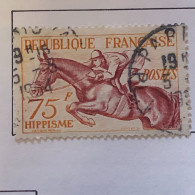 Timbre 965 Hippisme, Oblitéré - Usados