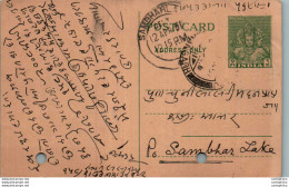 India Postal Stationery 9p Sambhar Lake Cds Natwarlal Govindnarain - Postcards